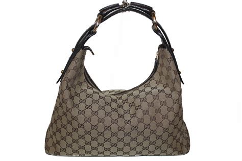 gucci brown leather hobo bag|gucci hobo bag vintage black.